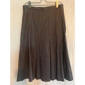 Covelo striped satin skirt